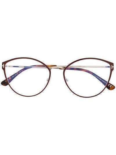 Tom Ford Eyewear классические очки в оправе 'кошачий глаз' TF5573B