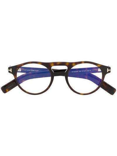 Tom Ford Eyewear очки в круглой оправе FT5628B