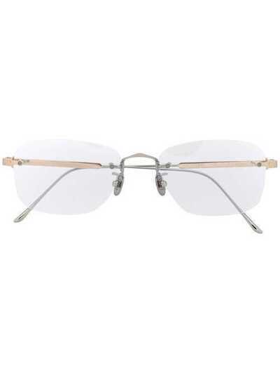 Cartier Eyewear овальные очки без оправы CT0228O