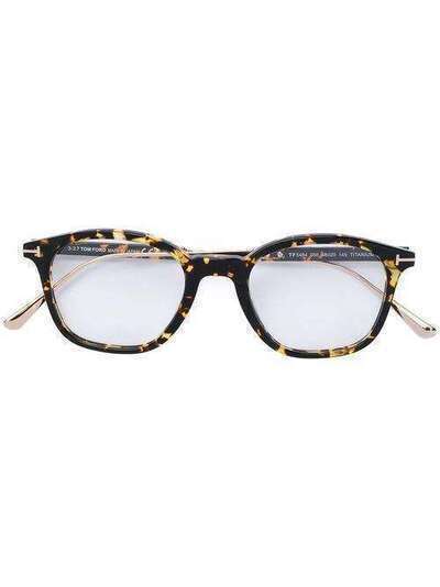 Tom Ford Eyewear очки в оправе с эффектом черепашьего панциря TF5484