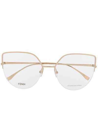 Fendi Eyewear солнцезащитные очки в массивной оправе FF0423
