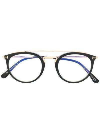 Tom Ford Eyewear очки в круглой оправе TF5516B