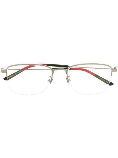 Gucci Eyewear очки в прямоугольной полуоправе GG0686OA002