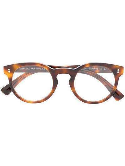 Valentino Eyewear солнцезащитные очки черепаховой расцветки VA4009CB