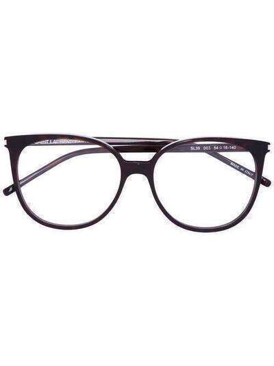Saint Laurent Eyewear очки в круглой оправе SL39