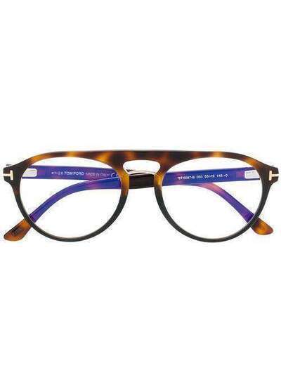 Tom Ford Eyewear очки в круглой оправе TF5587B