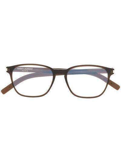Saint Laurent Eyewear очки в квадратной оправе SL186BSLIM