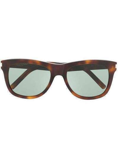 Saint Laurent Eyewear солнцезащитные очки в оправе черепаховой расцветки SL51OVER