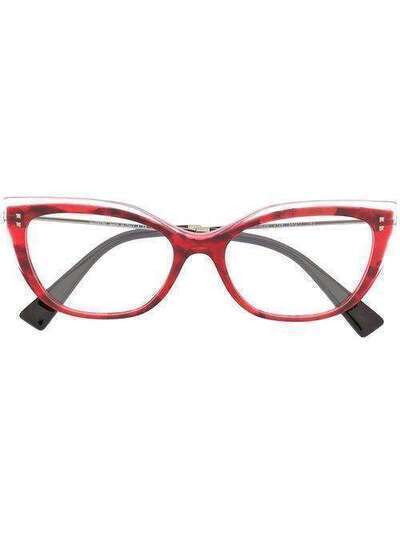 Valentino Eyewear очки в оправе 'кошачий глаз' VA3035