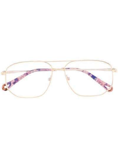 Chloé Eyewear очки с двойной планкой CE2148