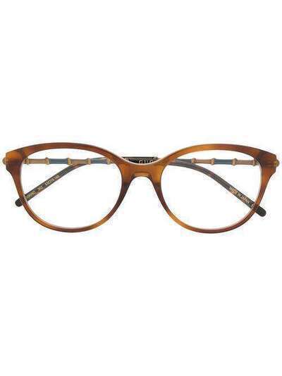 Gucci Eyewear солнцезащитные очки в круглой оправе GG0656O002