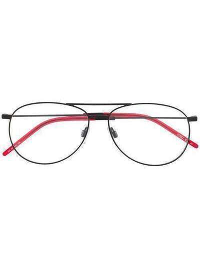 BOSS очки-авиаторы с контрастными вставками HG1061