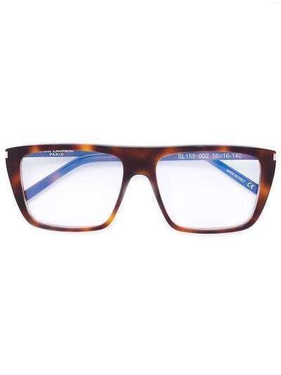 Saint Laurent Eyewear очки в квадратной оправе SL155