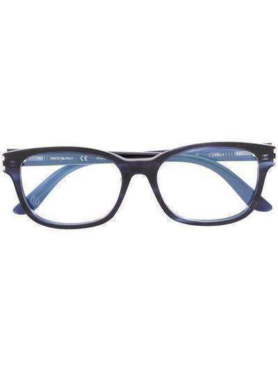 Cartier Eyewear очки с тисненым логотипом CT0133OA