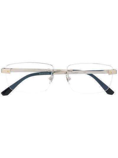 Cartier Eyewear очки с прямоугольными линзами без оправы CT0201O
