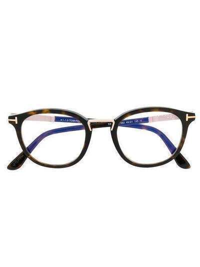 Tom Ford Eyewear очки в круглой оправе TF5555B