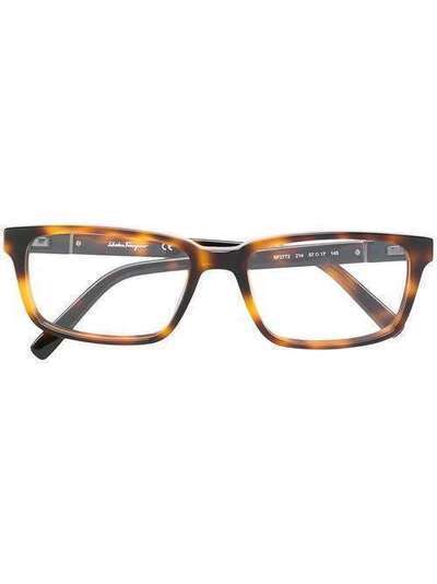 Salvatore Ferragamo tortoiseshell effect eye glasses SF2772