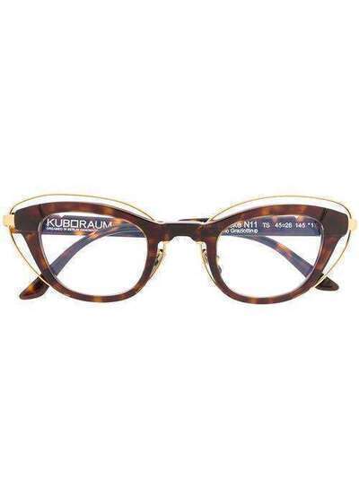 Kuboraum очки в оправе 'кошачий глаз' черепашьей расцветки N11