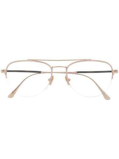 Tom Ford Eyewear очки-авиаторы в полуободковой оправе FT5656
