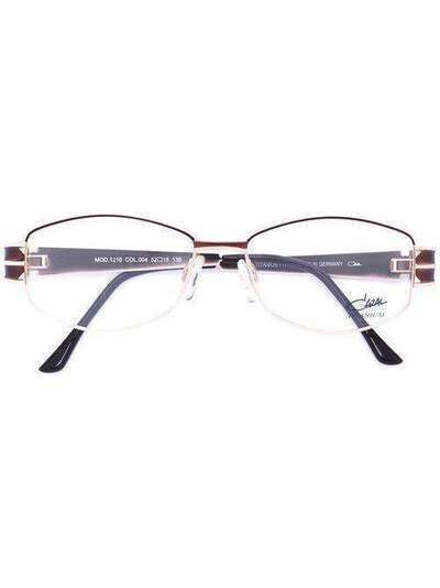 Cazal очки с эмалированной овальной оправой 1210
