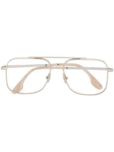 Victoria Beckham массивные очки-авиаторы VB221