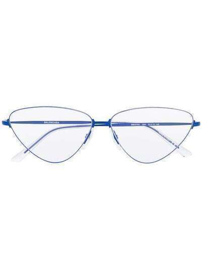 Balenciaga Eyewear очки в треугольной оправе BB0015O