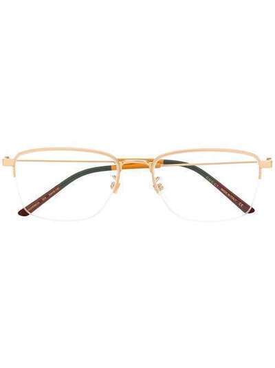 Gucci Eyewear очки в прямоугольной полуоправе GG0686OA004