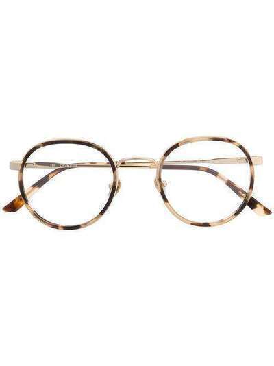 Calvin Klein очки в круглой оправе черепаховой расцветки CK18107
