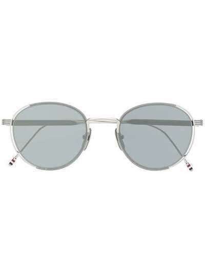 Thom Browne Eyewear очки в круглой оправе TB106BGRYSLV50