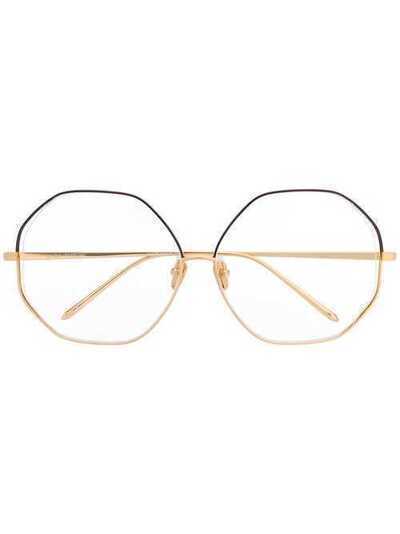 Linda Farrow очки в шестиугольной оправе LFL1009