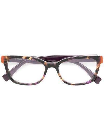 Fendi Eyewear очки в квадратной оправе FF0130