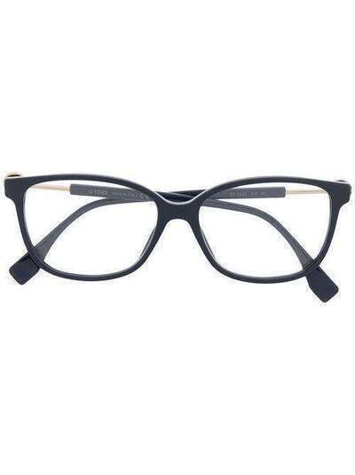 Fendi Eyewear очки в квадратной оправе с логотипом FF0346
