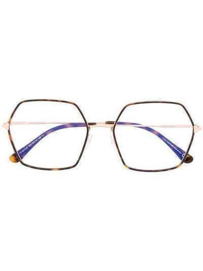 Tom Ford Eyewear солнцезащитные очки в шестиугольной оправе FT5615B