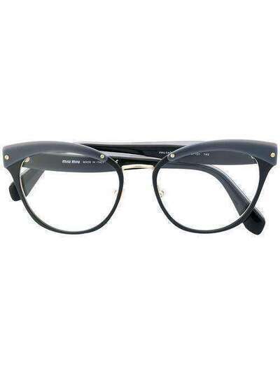 Miu Miu Eyewear очки в оправе 'кошачий глаз' 0MU54QV