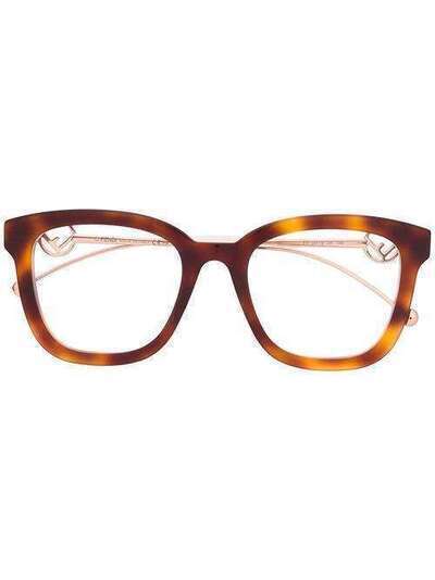 Fendi Eyewear очки в квадратной оправе FF0419