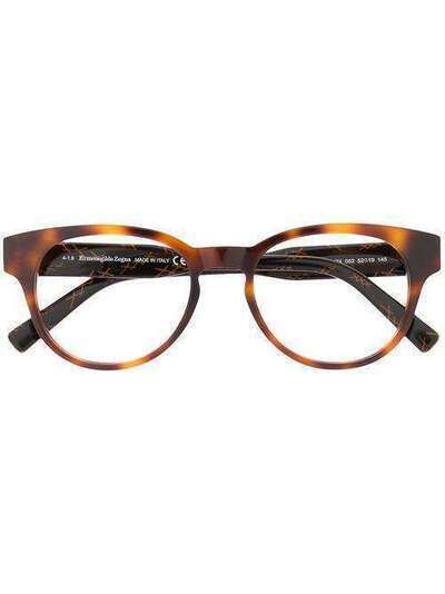 Ermenegildo Zegna солнцезащитные очки в оправе черепаховой расцветки EZ517452052