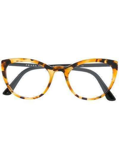 Prada Eyewear солнцезащитные очки в квадратной оправе с логотипом VPR07V