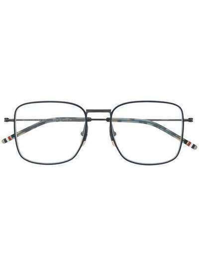 Thom Browne Eyewear очки в квадратной оправе с полосками RWB TBX117