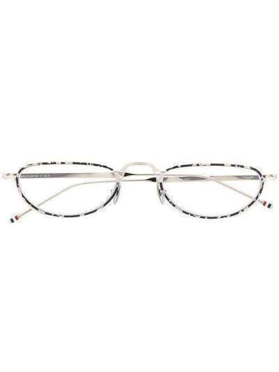 Thom Browne Eyewear очки в овальной оправе черепаховой расцветки TBX9135002