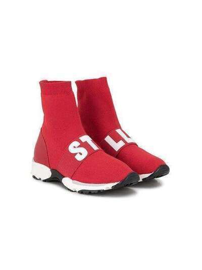 Stella McCartney Kids кроссовки-носки с логотипом 599298TEENSOD31