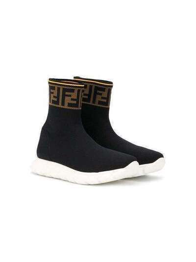 Fendi Kids кроссовки с логотипом FF JMR322A62L