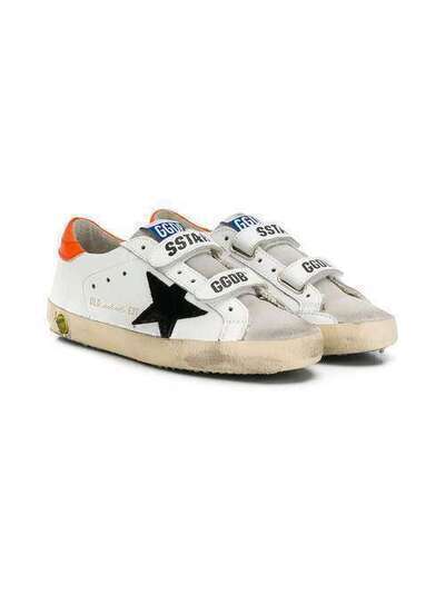 Golden Goose Kids кеды Superstar с эффектом потертости G35KS321H7H7