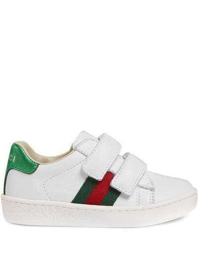 Gucci Kids кроссовки с фирменной полоской Web 455447CPWP0