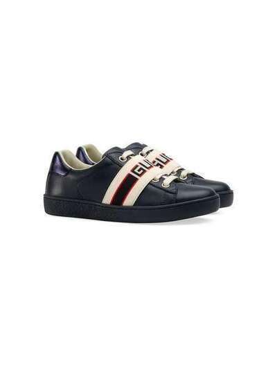 Gucci Kids кроссовки 'Ace Gucci' с полосками 5530530IIR0