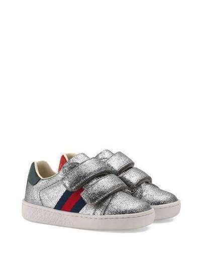 Gucci Kids кроссовки с блестками и отделкой Web 463088KUSU0