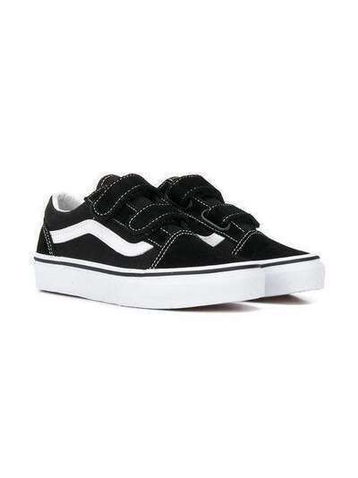 Vans Kids кеды Authentic на липучках VN000VHE6BT1SBLACK