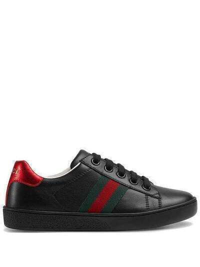 Gucci Kids кроссовки с отделкой Web 433148CPWE0