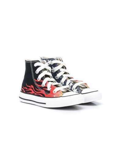 Converse Kids высокие кеды с принтом 668007C