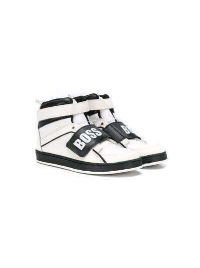Boss Kids touch strap high top sneakers J29188M41