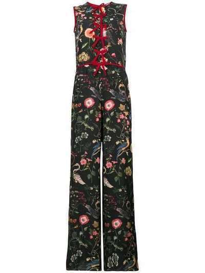 RedValentino bow trimmed sleeveless jumpsuit QR3VE0N53T4